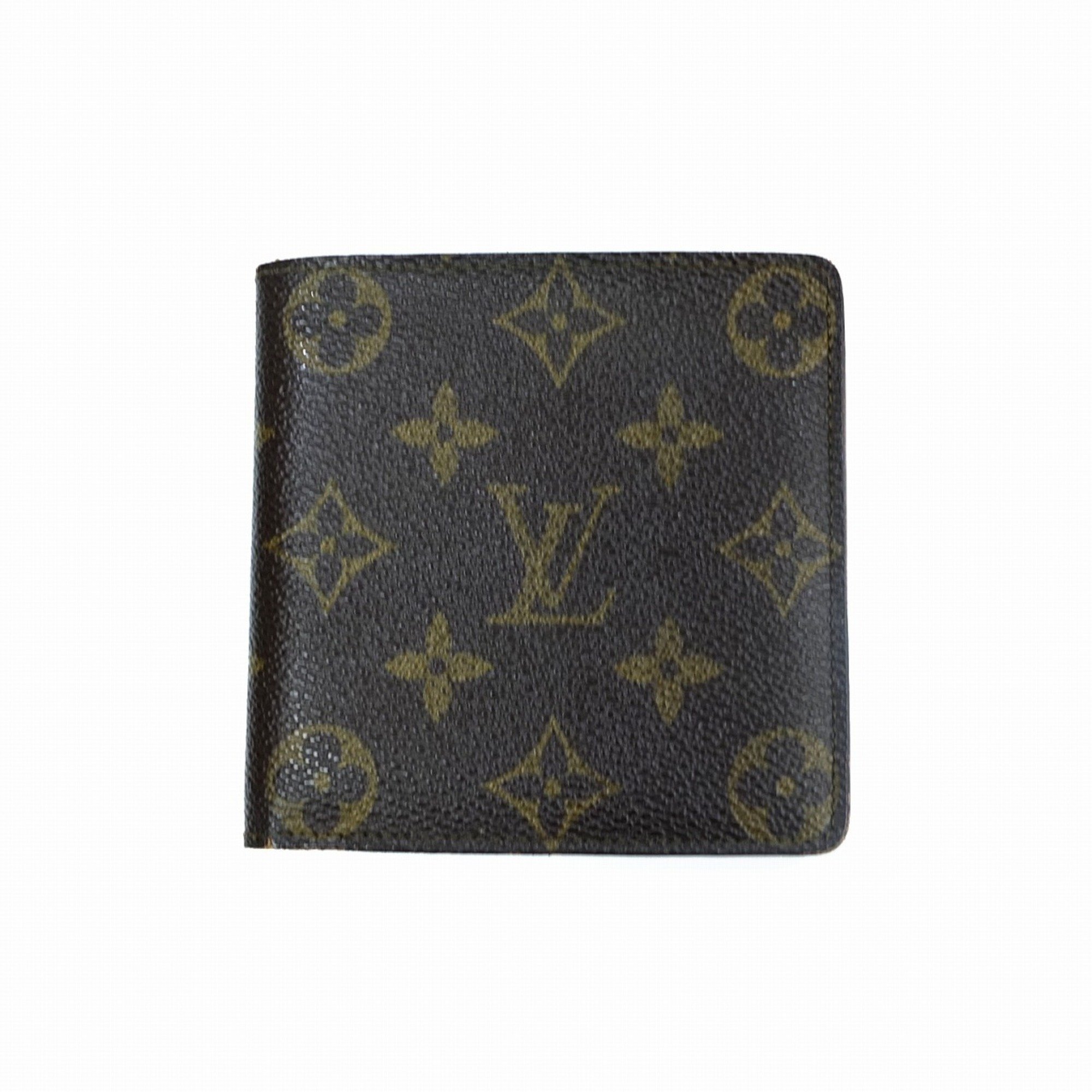 Louis Vuitton Bifold Wallet Louis Vuitton M61675 Portefeuille Marco Monogram ...
